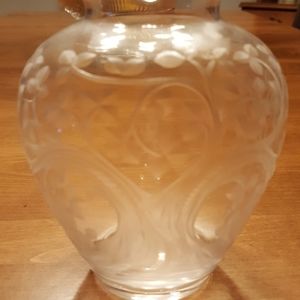 Tree of Life hand etched vase